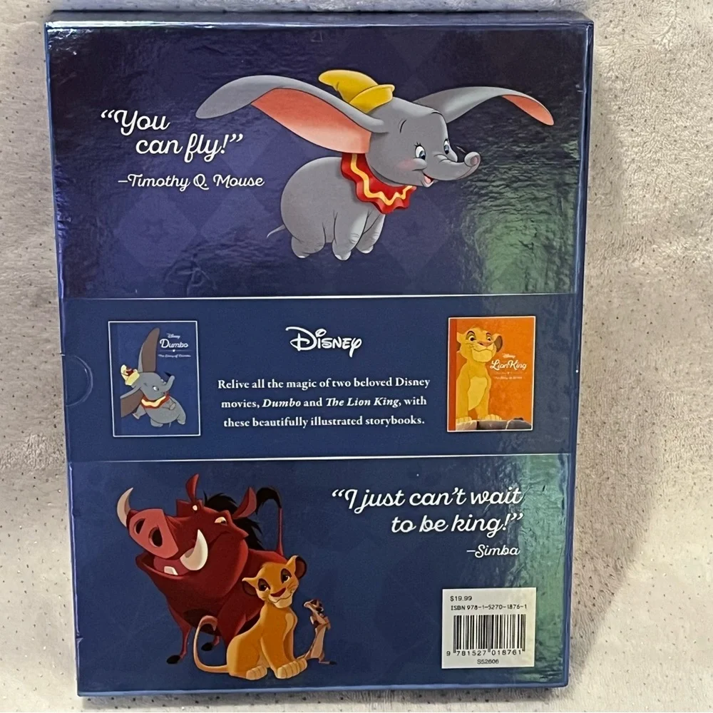 Disney Dumbo, Disney The Lion King Hardcover Books Set by Parragon